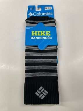 Columbia Lightweight Hike Socks merino wool M6-9 W8-11.5